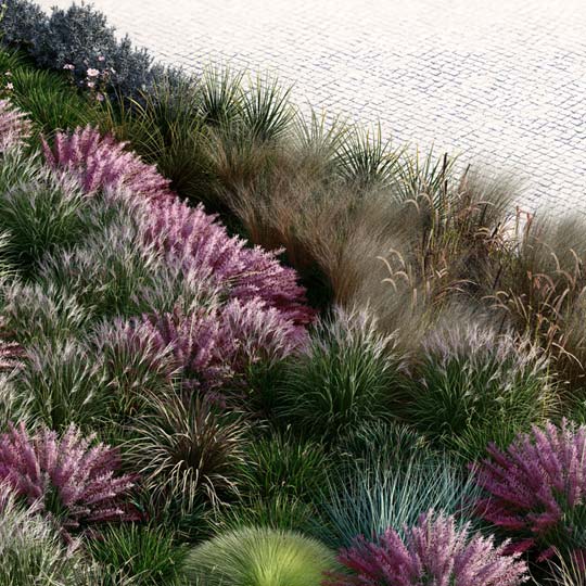 Erstellen Sie mit Lumions großer Auswahl an detailgetreuer Natur, kleinen Pflanzen, Blumen, Unkraut, Sträuchern und vielem mehr wunderschöne, akkurate Landschaftsentwürfe. Weiche Schatten