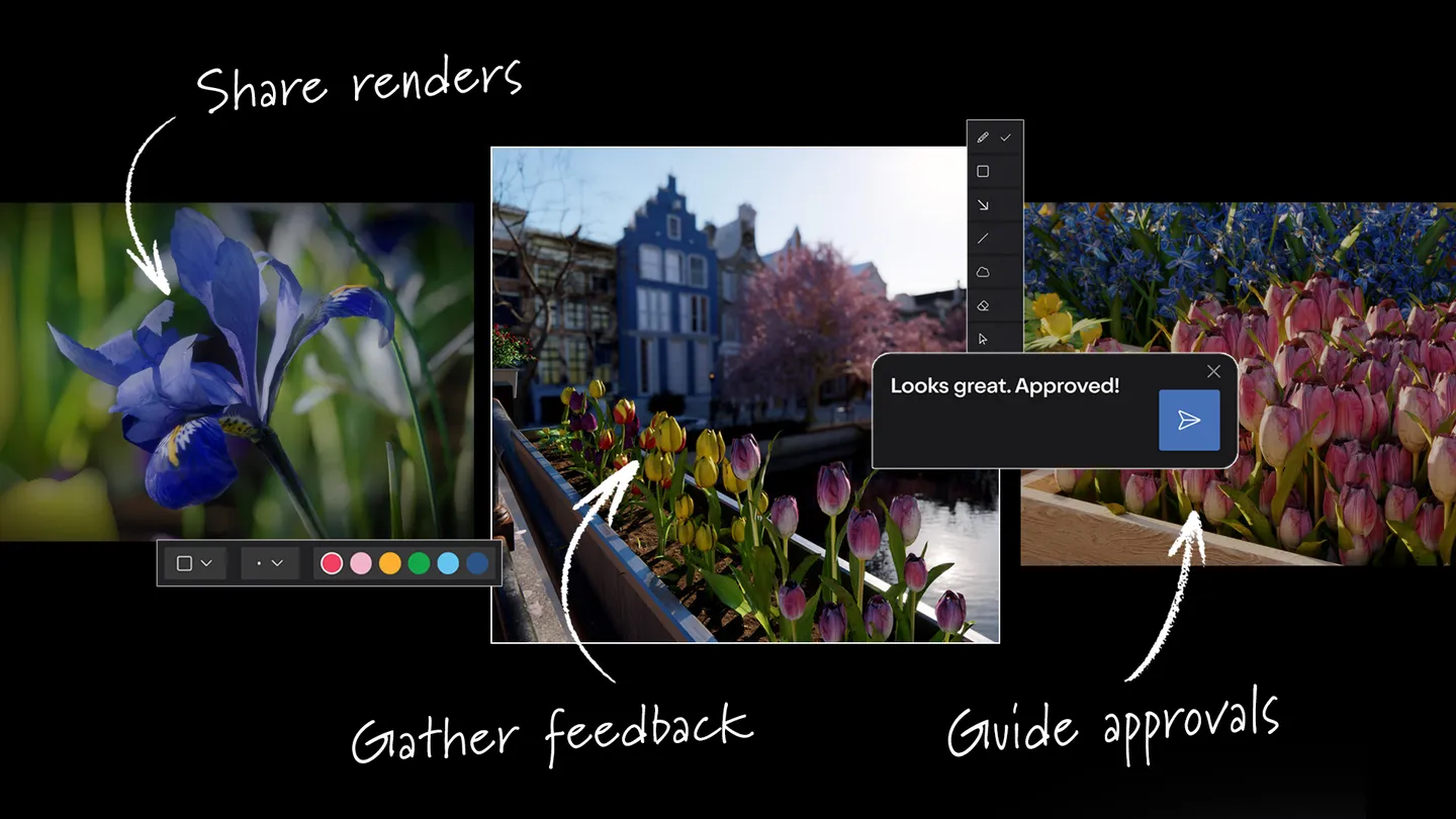 Lumion-Cloud-Workflow: Renderings teilen, Feedback sammeln und Freigaben steuern