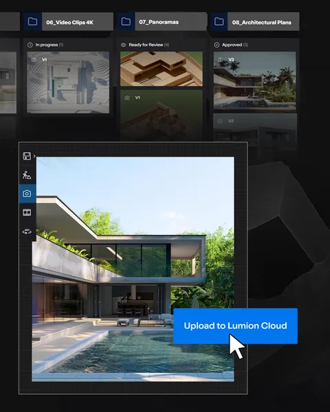 Lumion View Logo auf weißem Hintergrund