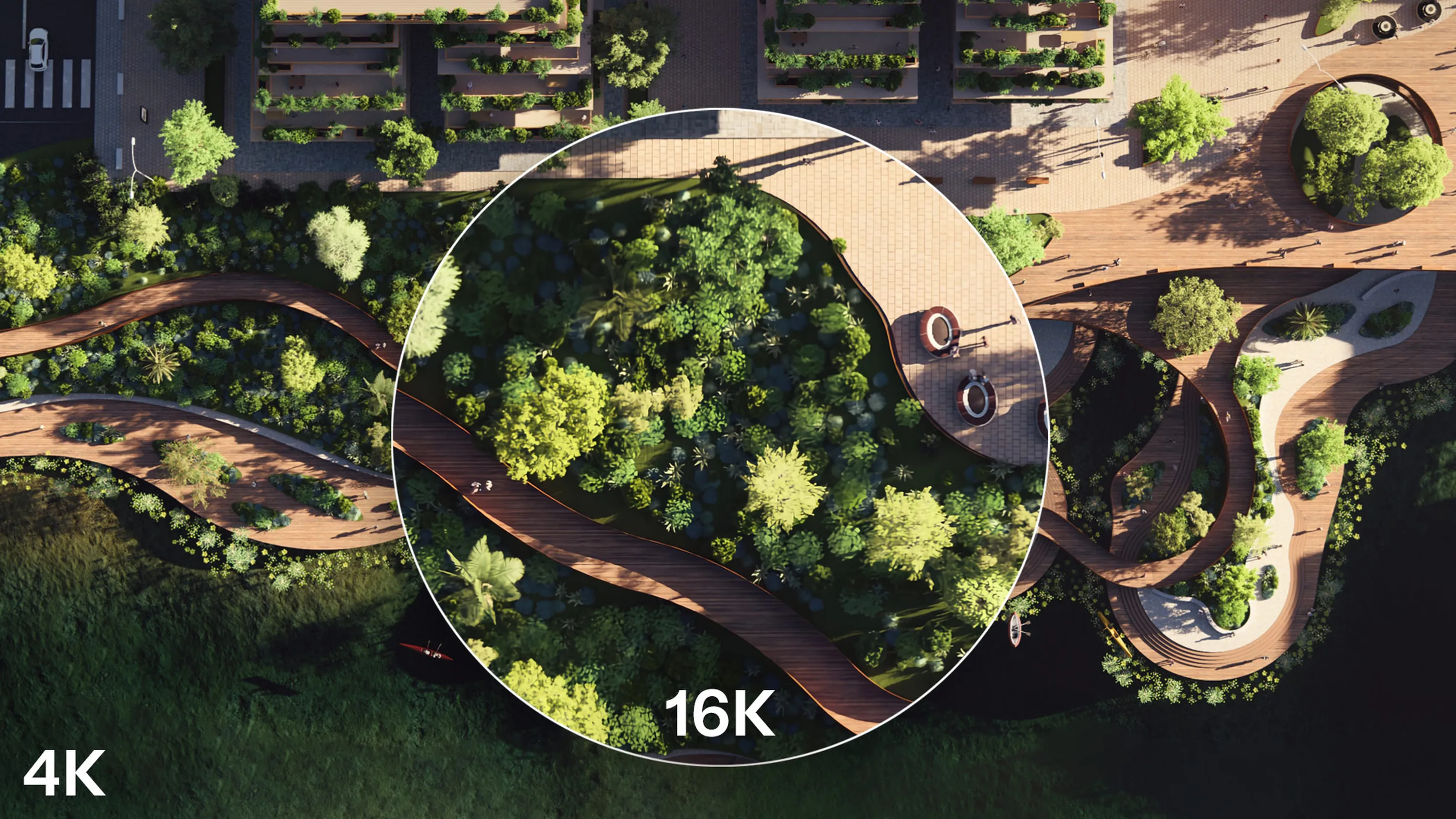 AI Upscaler Landscape Comparison Top View