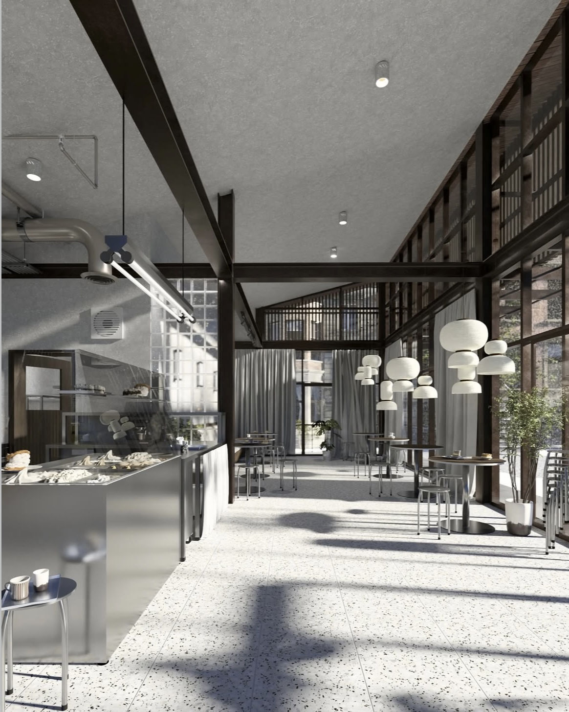 Cafe Japandi, gerendert in Lumion 2025.1 © CYCOT