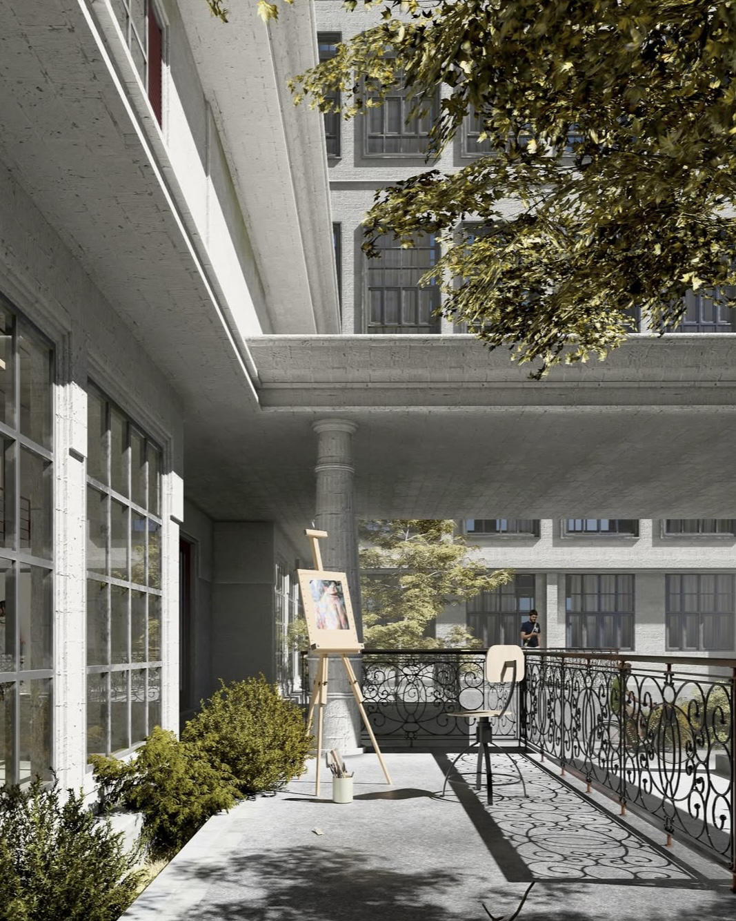 Kreativatelier, gerendert in Lumion 2025.1 © CYCOT